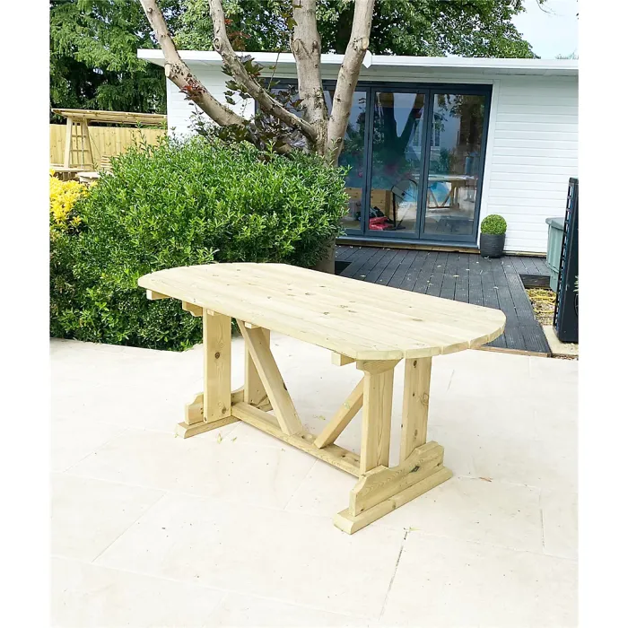 Deluxe Heavy Duty Oval Table - 6 Seater