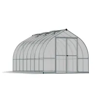 Greenhouse Bella Kit 8 x 16 Feet - Polycarbonate - L483.9 x W244 x H219 cm - Silver