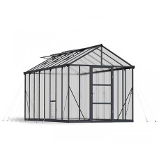 Greenhouse Glory 8 x 16 - Polycarbonate - L484 x W253 x H268.5 cm - Grey