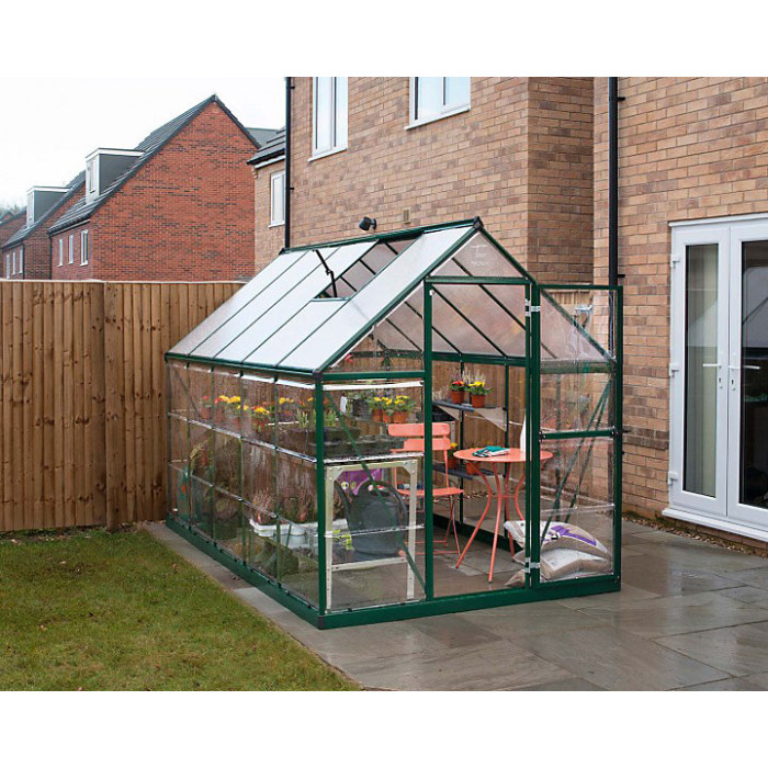 Greenhouse Hybrid 6X10 - Polycarbonate - L306 x W185 x H208 - Green