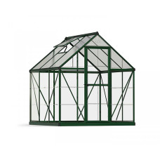 Greenhouse Hybrid 6X6 - Polycarbonate - L186 x W185 x H208 - Green
