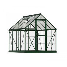 Greenhouse Hybrid 6 x 8 - Polycarbonate - L247 x W185 x H208 cm - Green